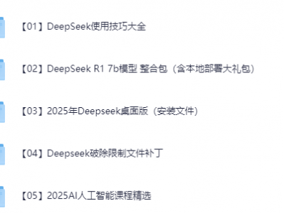 2025年最火AI大模型DeepSeek资源资料汇总
